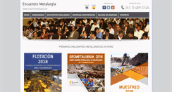 Desktop Screenshot of encuentrometalurgia.com